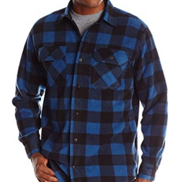 Men's Long Sleeve Heavy Weight Fleece Shirt CL